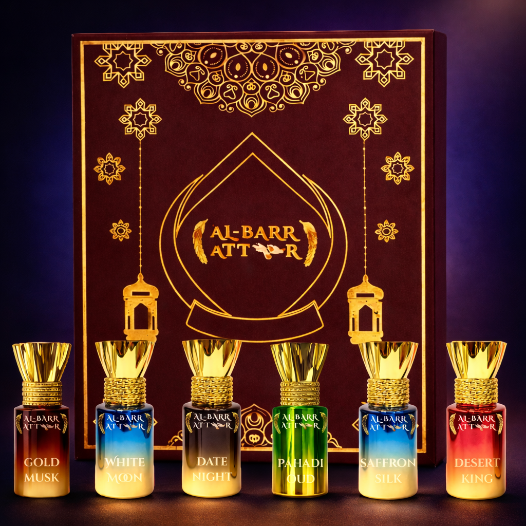 Luxury Attar Set of 6 | Long-Lasting Perfume Ittar Under 999 (5.5ml x6)