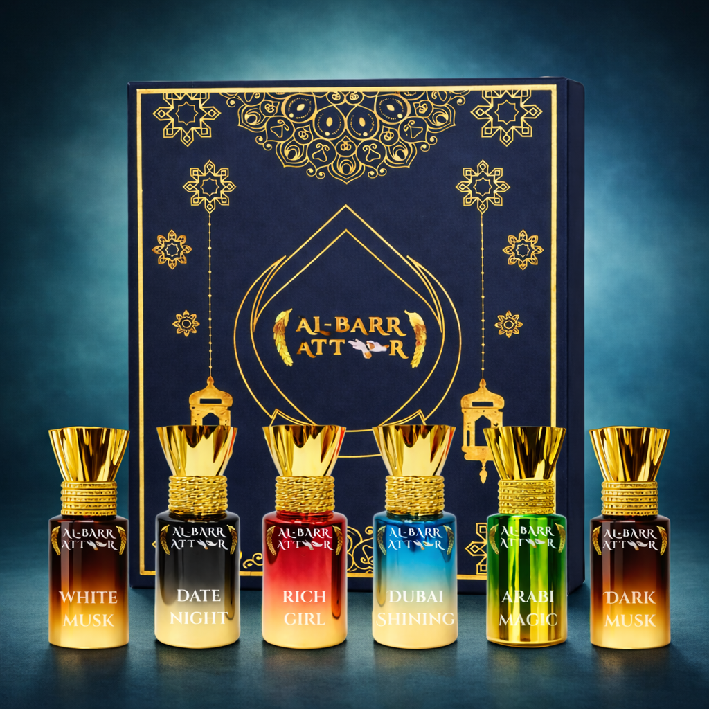 Mood-Based Attar Collection Set – 6 Premium Ittar Perfumes (5.5ml x 6)
