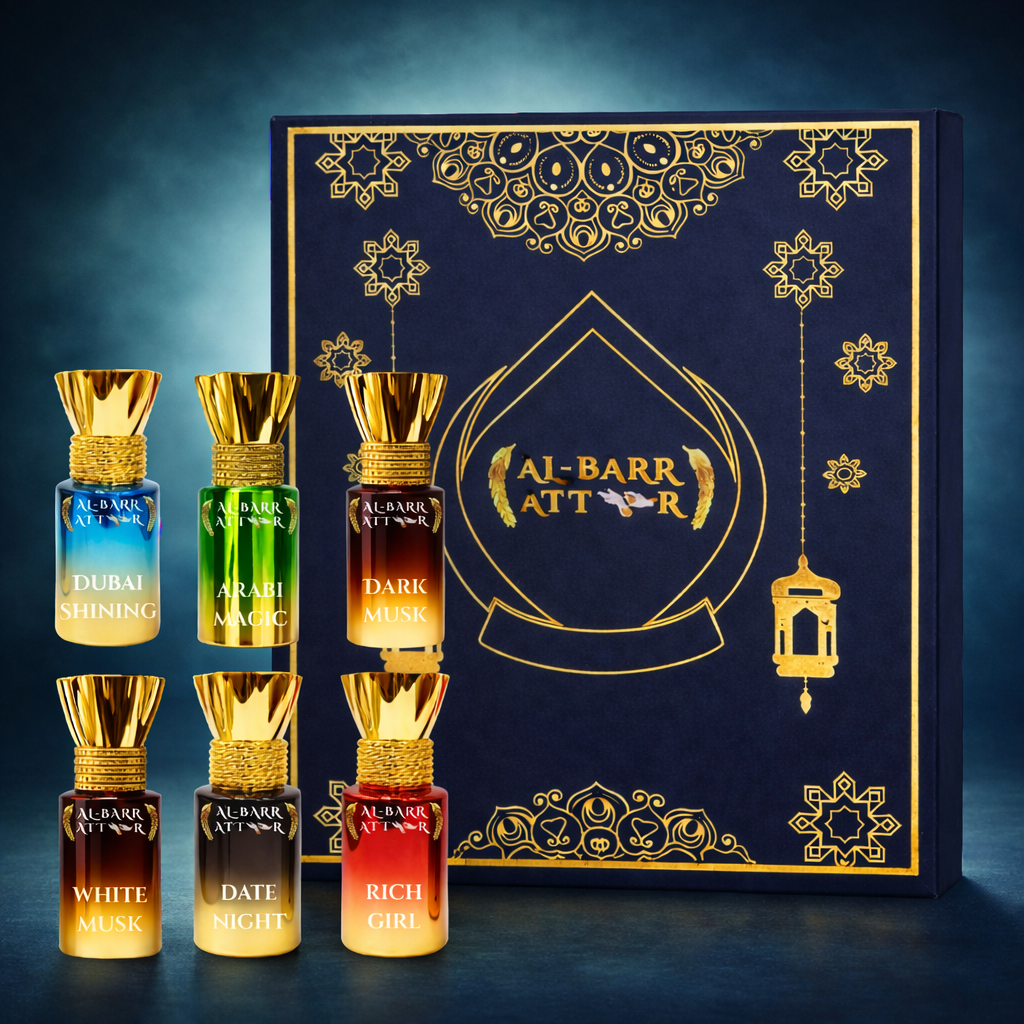 Mood-Based Attar Collection Set – 6 Premium Ittar Perfumes (5.5ml x 6)