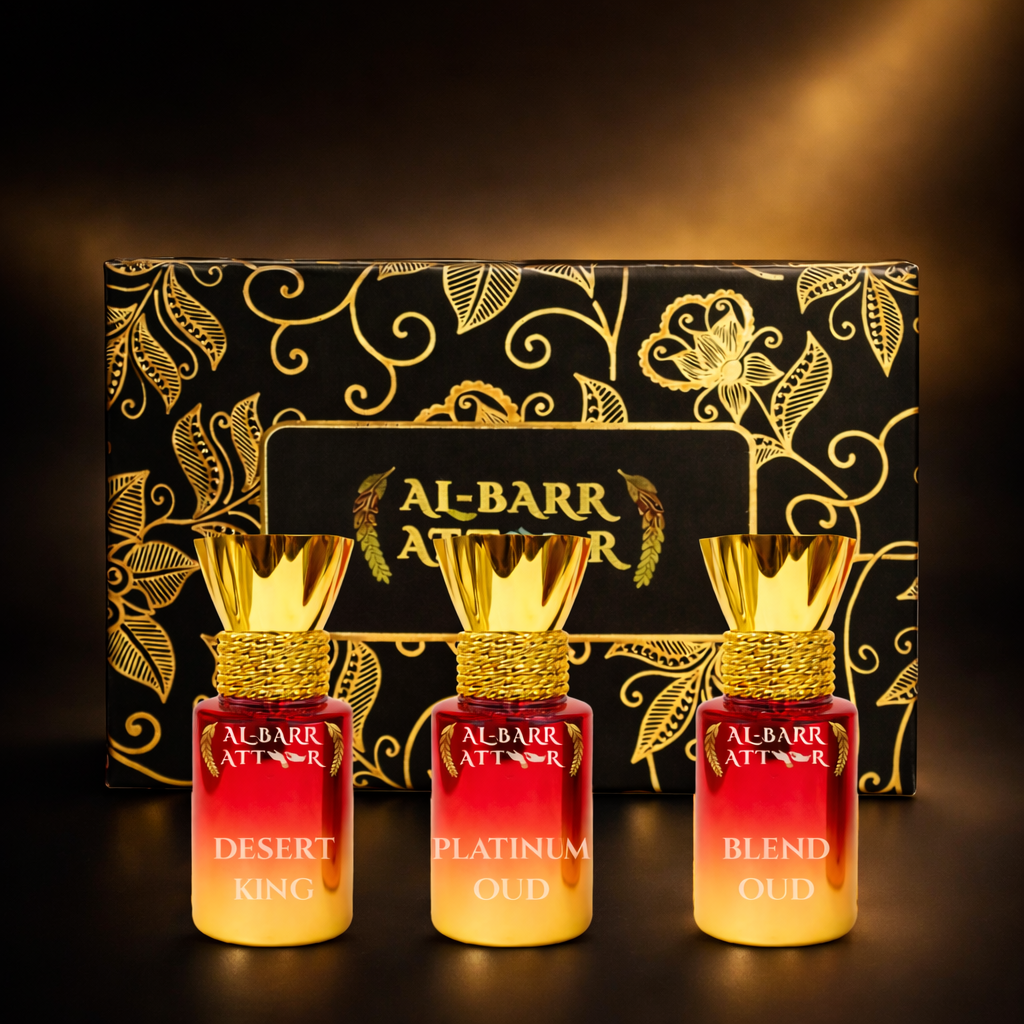 Oud Dominion Attar Combo Perfume Fragrance in India Oud Perfumes Ittars Set (5.5ml x 3)