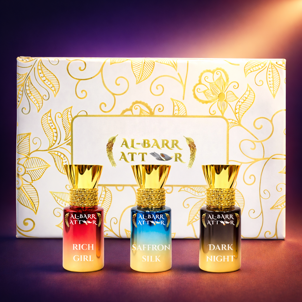 Midnight Luxe Attar Perfume Fragrance Collection in India Luxury Ittar Set (11mlx3)