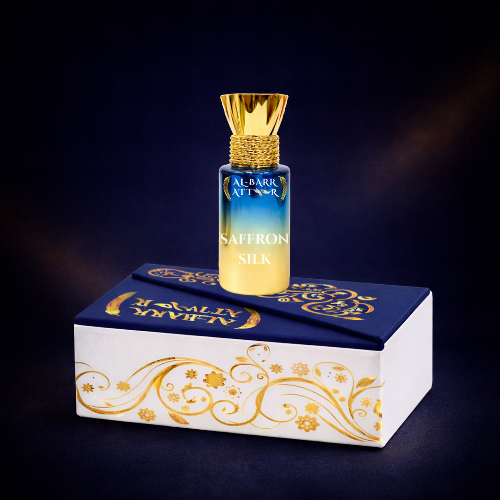 Saffron Silk – A Smooth, Elegant Non-Alcoholic Attar with Refined Warmth