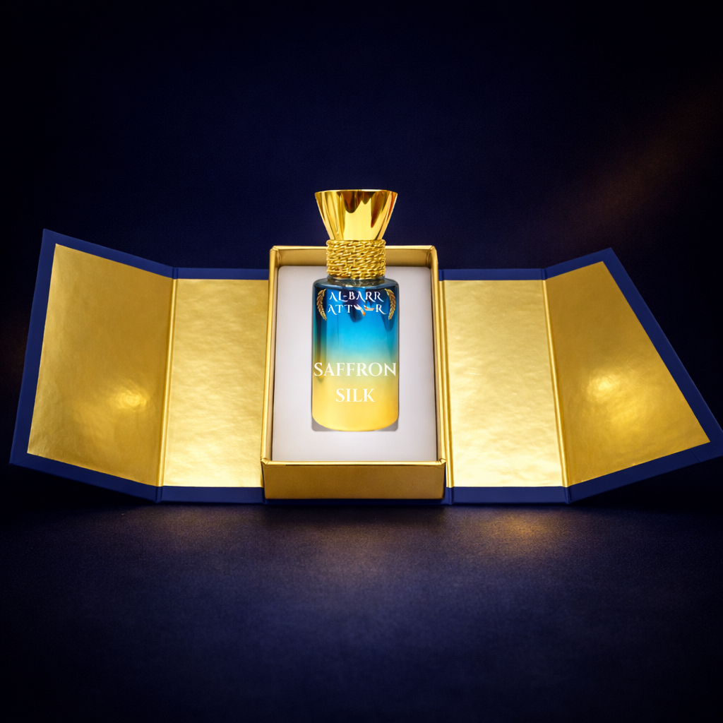 Saffron Silk – A Smooth, Elegant Non-Alcoholic Attar with Refined Warmth