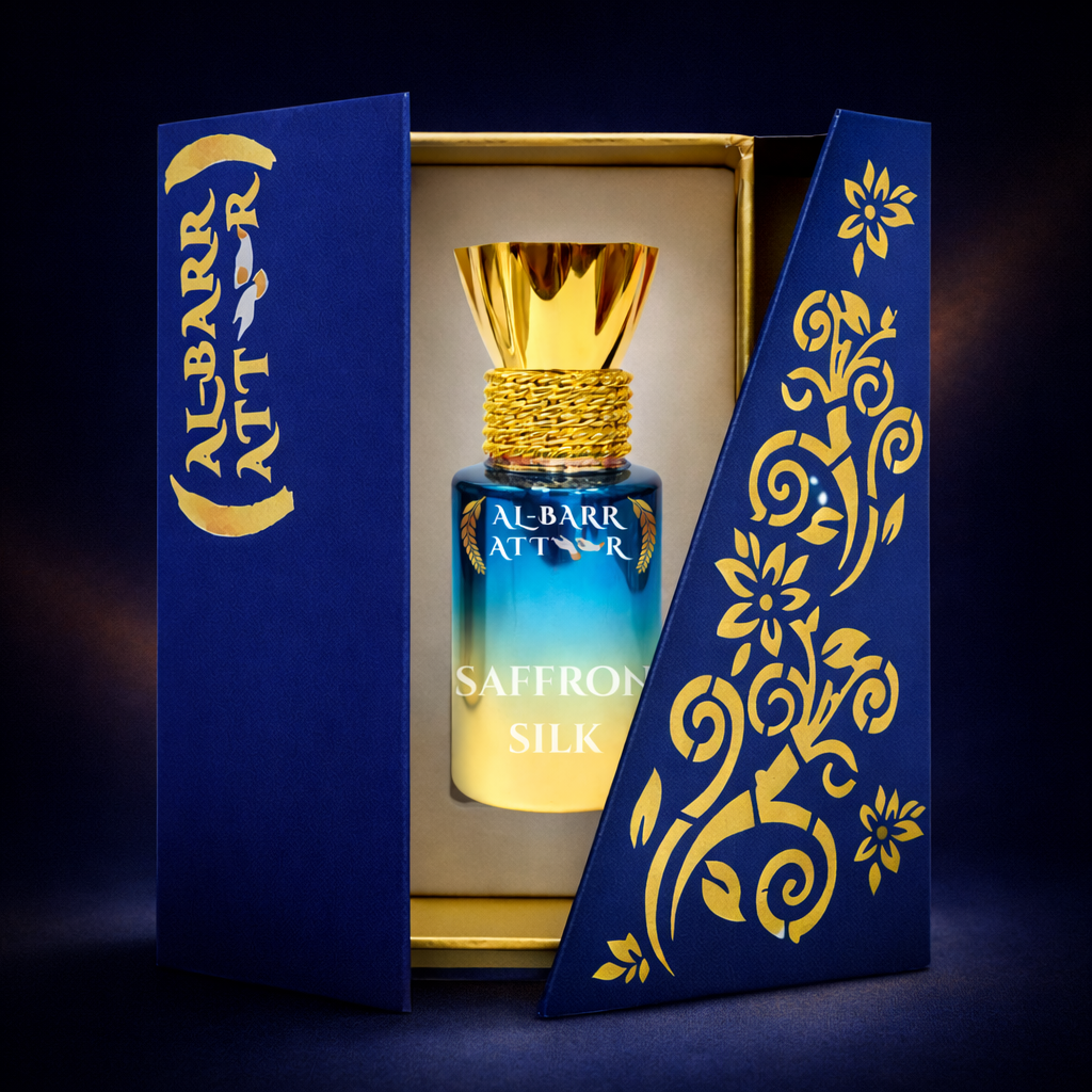 Saffron Silk – A Smooth, Elegant Non-Alcoholic Attar with Refined Warmth