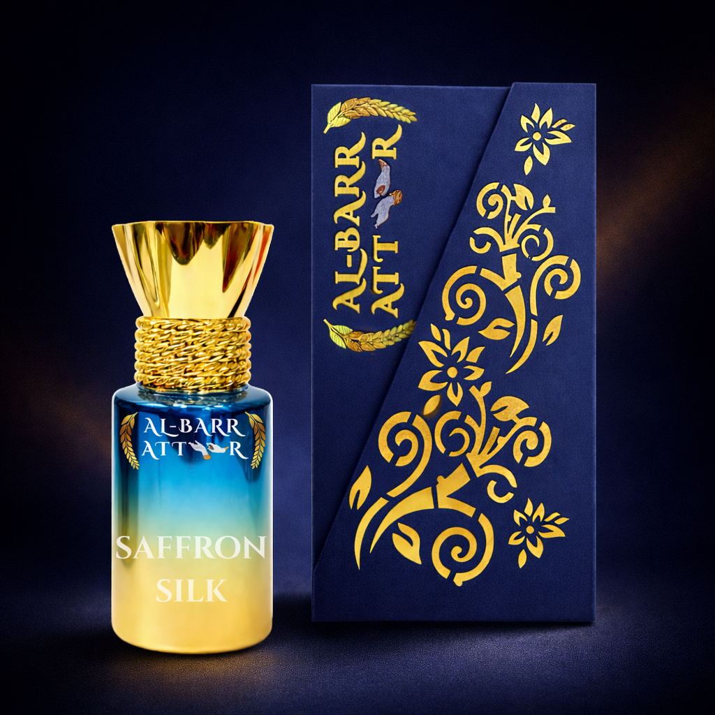Saffron Silk – A Smooth, Elegant Non-Alcoholic Attar with Refined Warmth